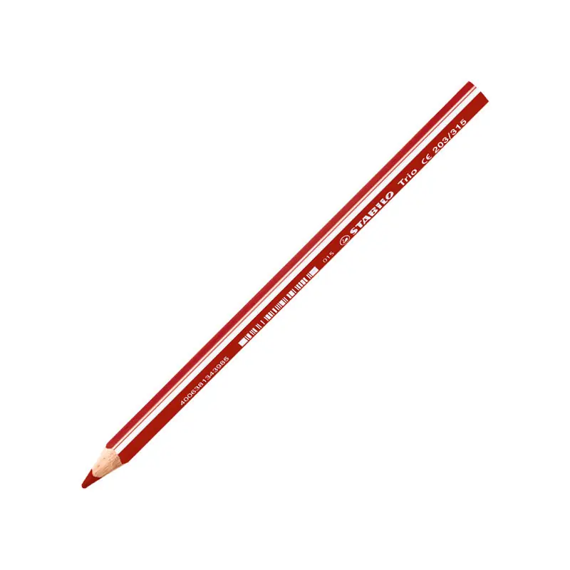 ESTUCHE 12 LÁPICES STABILO TRIO® THICK - Rojo cherry A Buen Precio