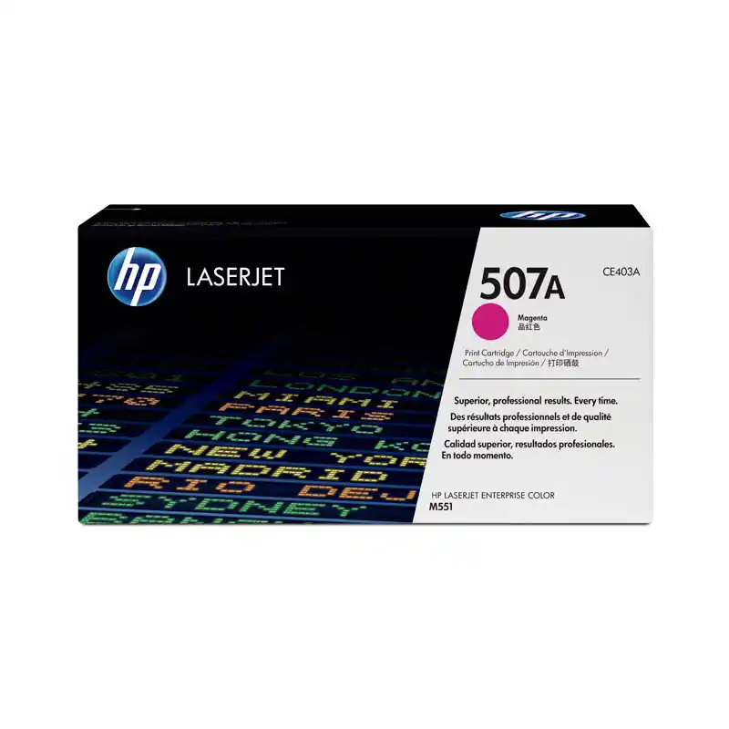 Edición Limitada CARTUCHO DE TÓNER ORIGINAL LASERJET 507A - Magenta
