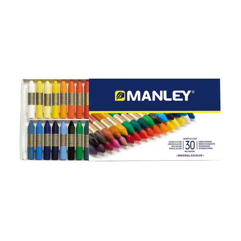 CAJA 30 CERAS MANLEY SURTIDAS Popular