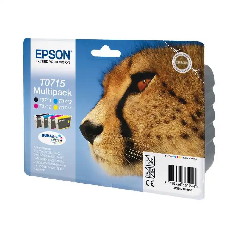 A Buen Precio INKJET ORIGINAL EPSON C13T071 - Negro/Cian/Magenta/Amarillo