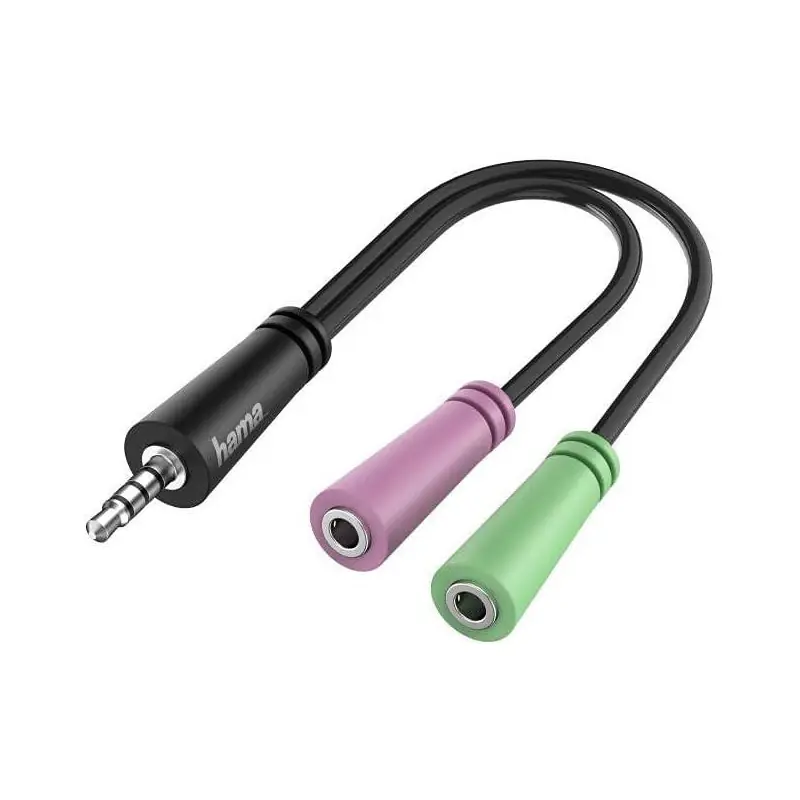 CABLE ADAPTADOR HAMA JACK MACHO A 2 JACK HEMBRA 3,5mm Precio Económico