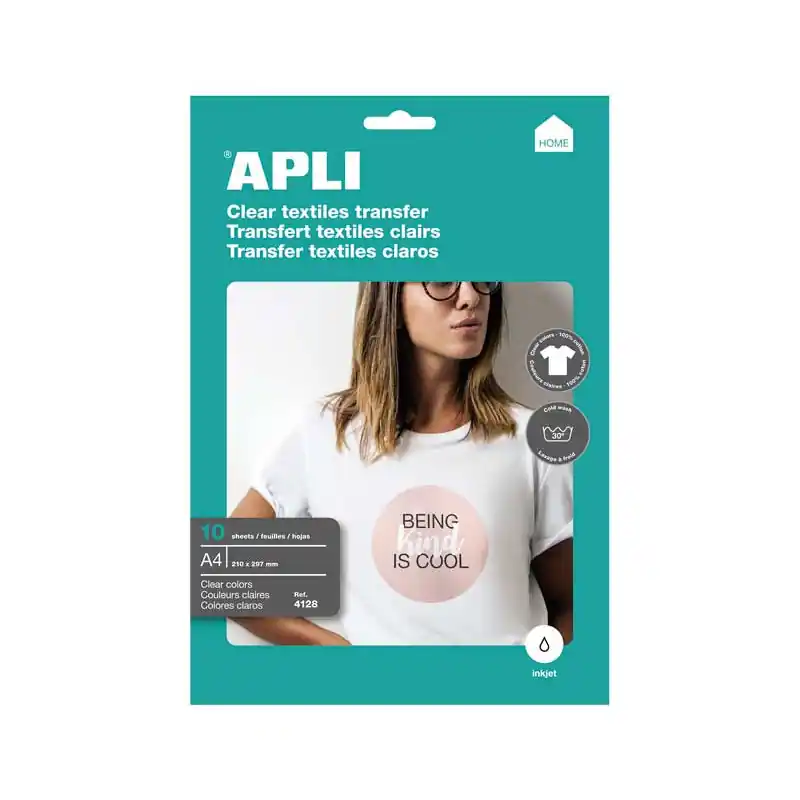 Envío Internacional PAQUETE 10h PAPEL TRANSFER APLI TEJIDOS BLANCOS