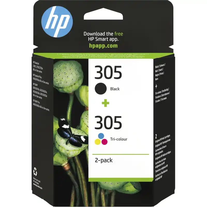 PACK 2 INKJET ORIGINAL HP 305 Nuevo Modelo