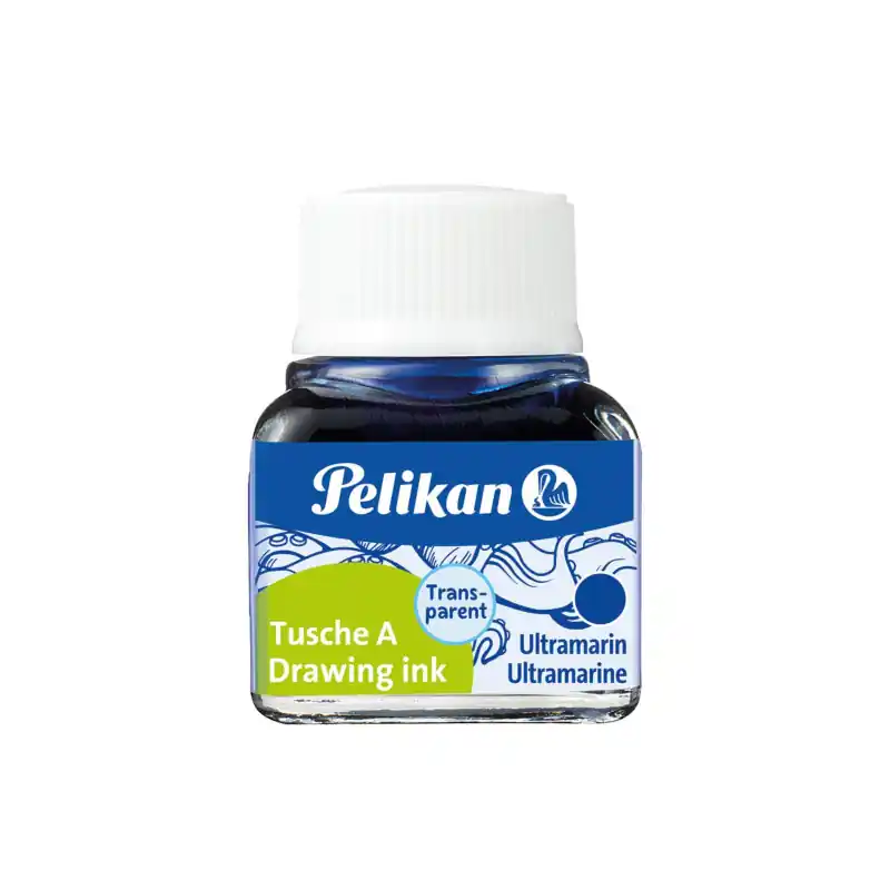 BOTE TINTA CHINA PELIKAN 523 10ml - Azul ultramarino Nuevo Modelo