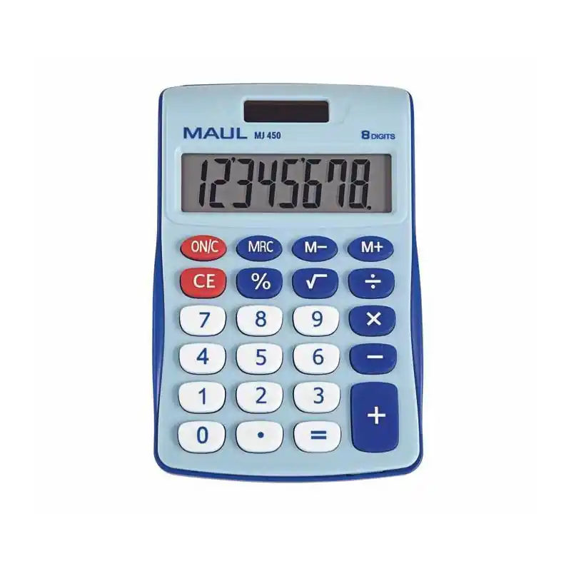 CALCULADORA DE BOLSILLO MAUL MJ 450 - Azul claro Pedido Al Por Mayor