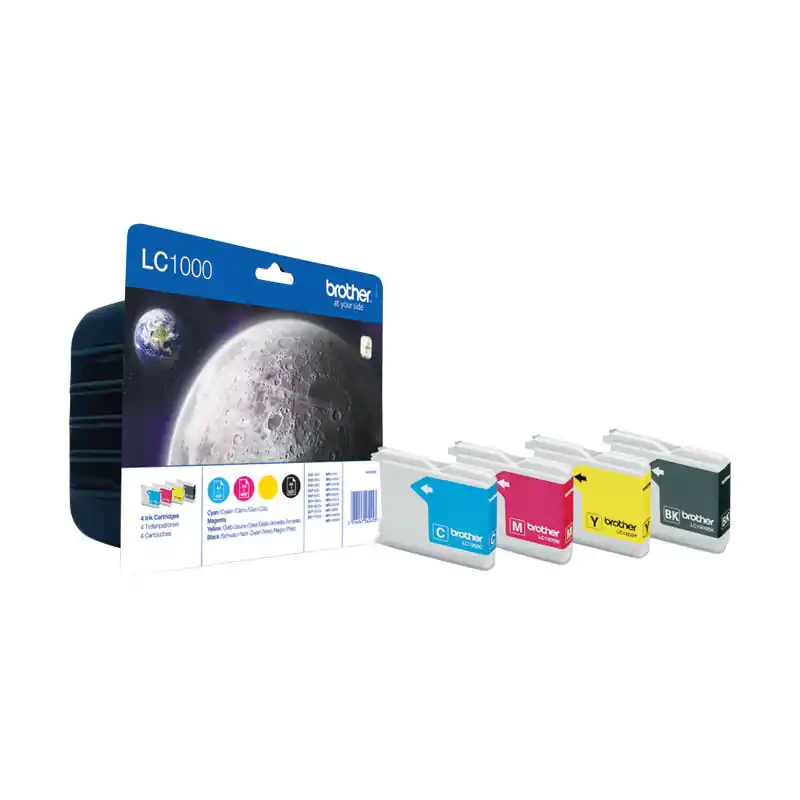 Venta Final INKJET ORIGINAL BROTHER LC1000 - Negro/Cian/Magenta/Amarillo