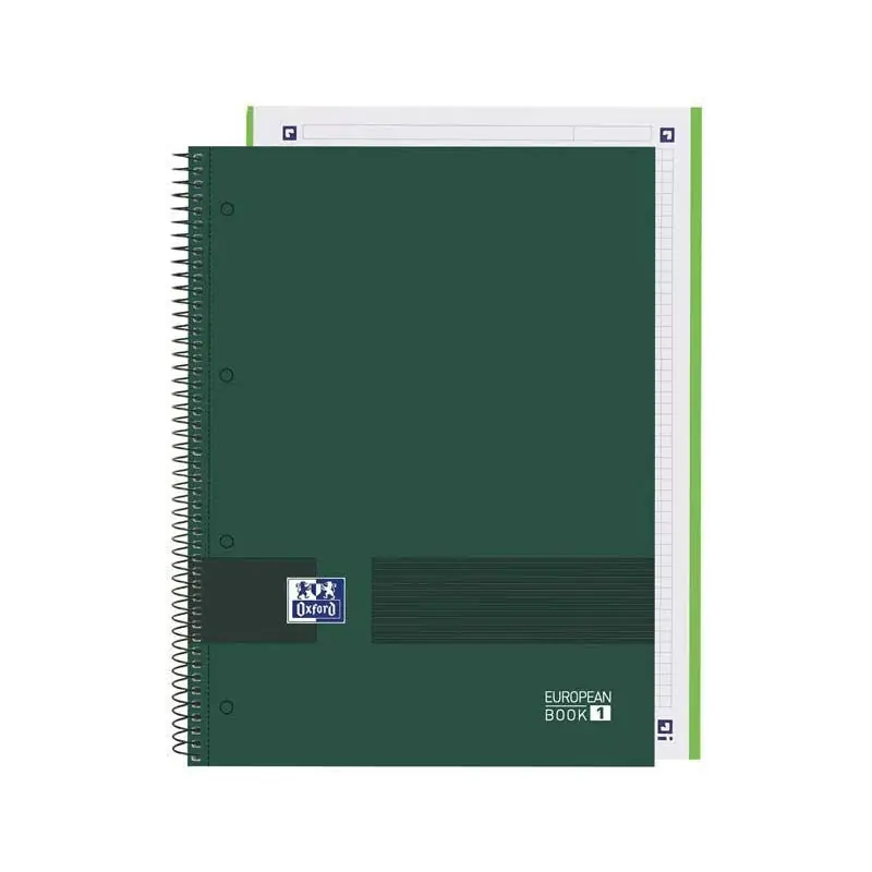 Pedido Al Por Mayor CUADERNO OXFORD "EUROPEANBOOK 1 OXFORD&YOU" A4+ 80h - Verde oscuro