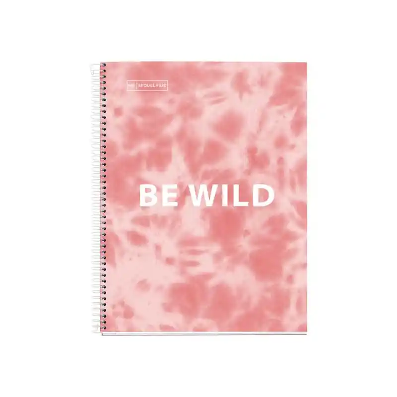 CUADERNO MIQUEL RIUS NOTEBOOK 4 "TIE DYE" CARTÓN 120h A4 - Rosa Ordena Ya