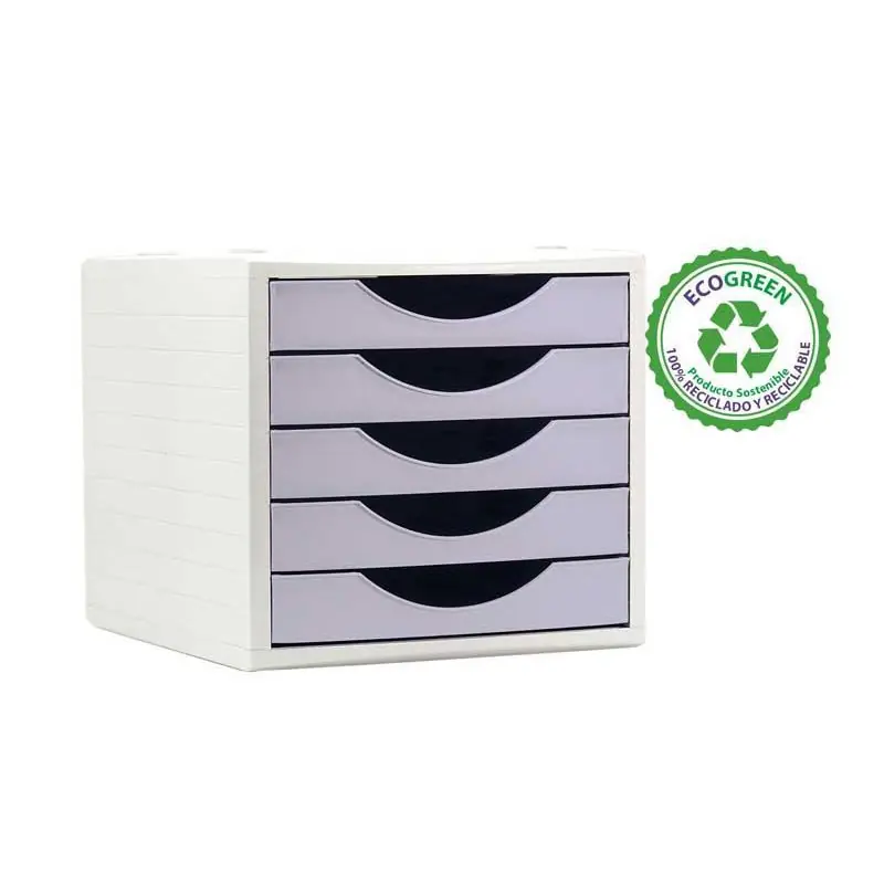 MÓDULO ARCHIVO 2000 5 CAJONES PASTEL ECOGREEN - Violeta malva Oferta Limitada