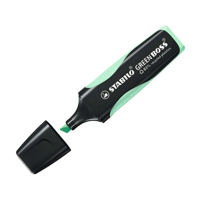 MARCADOR FLUORESCENTE STABILO GREEN BOSS PASTEL - Verde pizca de menta Profesional