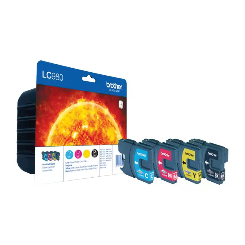 INKJET ORIGINAL BROTHER LC980 - Negro/Cian/Magenta/Amarillo Novedad