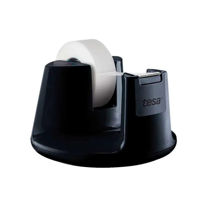 PACK 3 ROLLOS CINTA INVISIBLE + PORTARROLLOS SOBREMESA TESA EASY CUT COMPACT Hecho A Mano