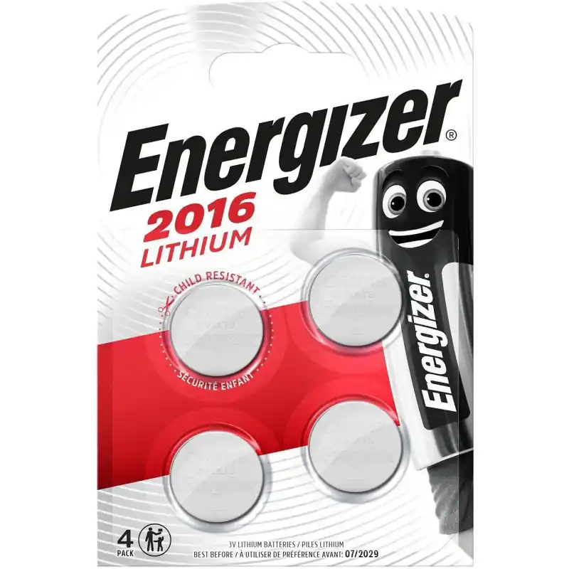 BLÍSTER 4 PILAS DE BOTÓN ENERGIZER CR2016 Edición Limitada