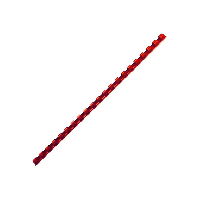 Devolución Gratuita PACK 25 ESPIRALES DE PLÁSTICO PARA ENCUADERNAR FELLOWES 6 mm - Rojo