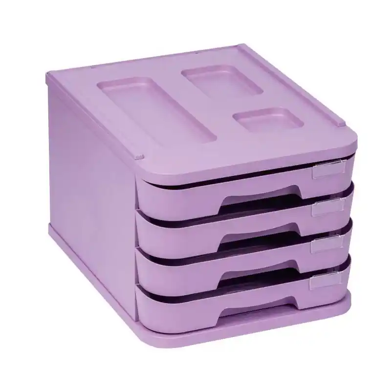 BUC FAIBO 4 CAJONES PASTEL - Violeta pastel Precio Reducido