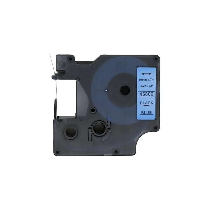 Nuevo Modelo CINTA ROTULAR COMPATIBLE DYMO D1 19 mm x 7m COLORES - Verde