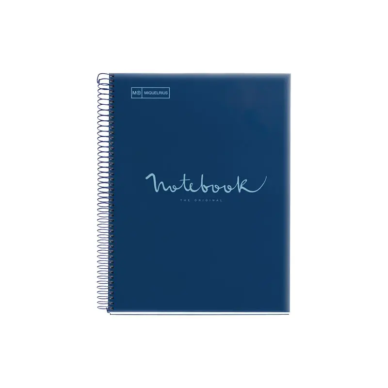 De Moda CUADERNO MIQUEL RIUS NOTEBOOK 1 POLIPROPILENO "EMOTIONS" 80h A4 5x5 INTENSOS - Azul marino
