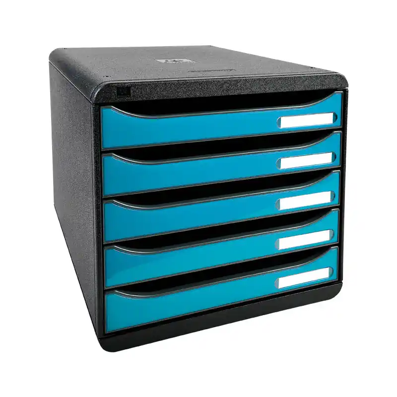 Entrega Rápida MÓDULO EXACOMPTA IDERAMA 5 CAJONES - Azul turquesa