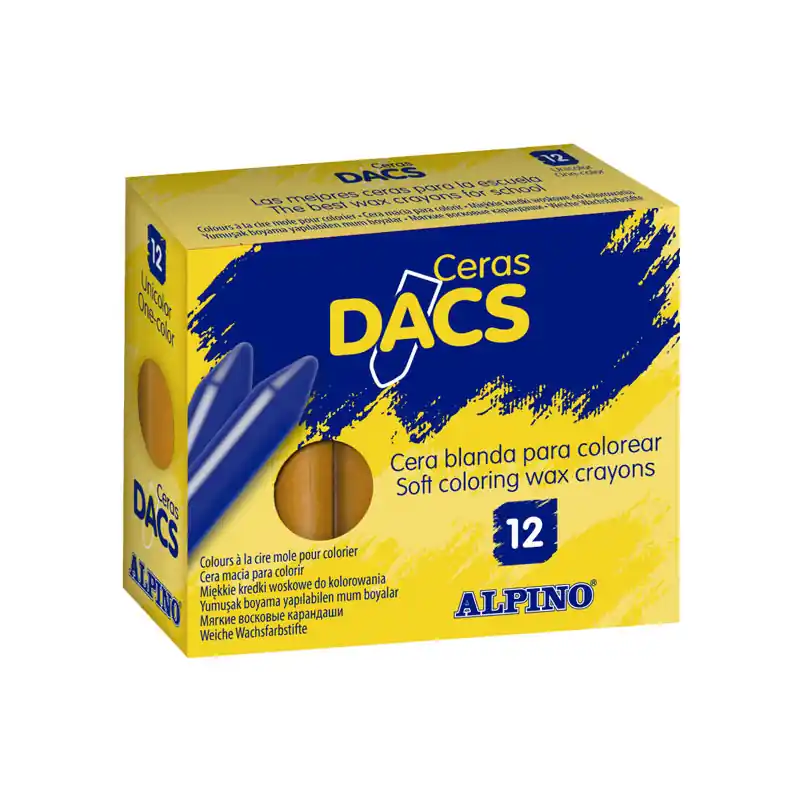 CAJA 12 CERAS DACS ALPINO - Ocre claro Última Oportunidad