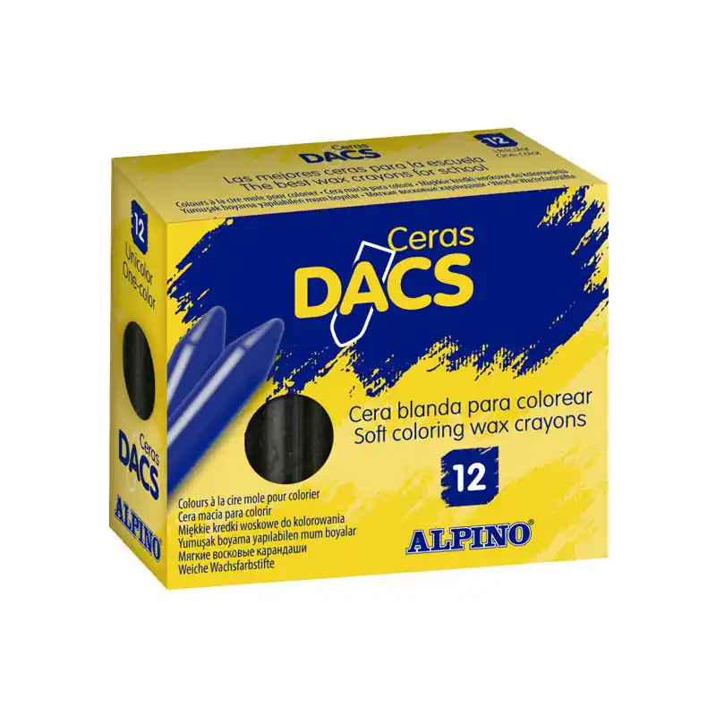 CAJA 12 CERAS DACS ALPINO - Negro Marca Reconocida