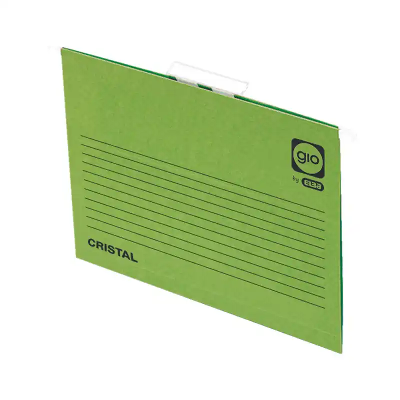 PACK 25 CARPETAS COLGANTES GIO DE COLOR Fº - Verde Certificado