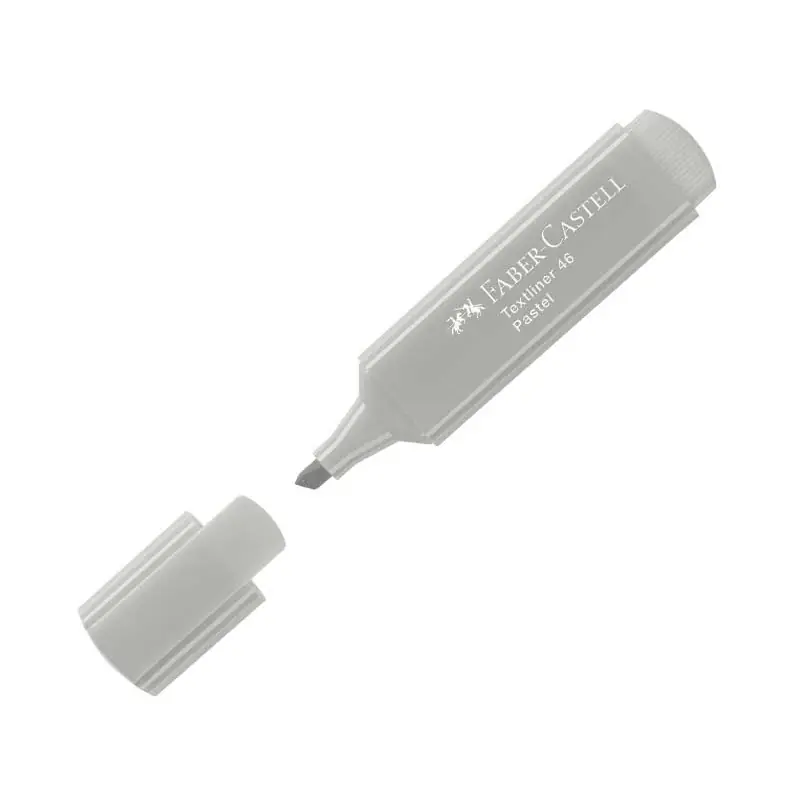 Envío Inmediato MARCADOR FLUORESCENTE FABER CASTELL TEXTLINER 1546 PASTEL - Gris