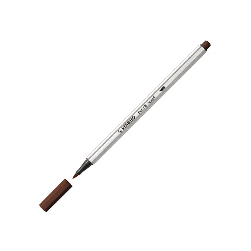ROTULADOR STABILO PEN 68 BRUSH - Marrón Solo Por Tiempo Limitado