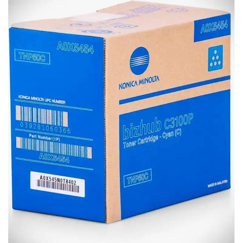 Lujoso TÓNER ORIGINAL KONICA MINOLTA TNP50 - Cian