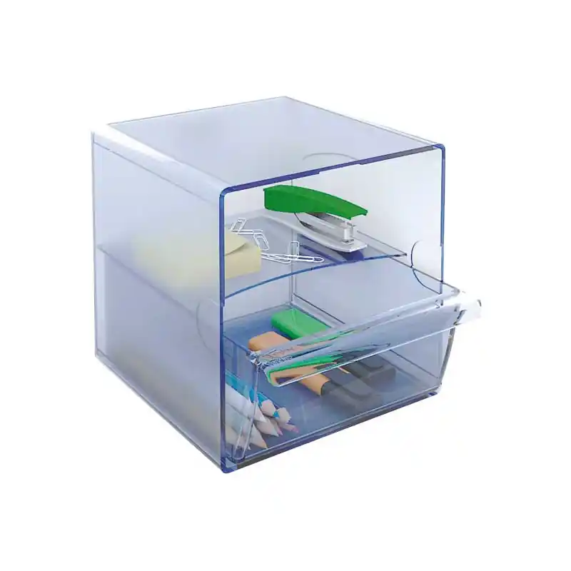 ARCHICUBO ARCHIVO 2000 1 CAJON GRANDE - Azul transparente Envío Inmediato