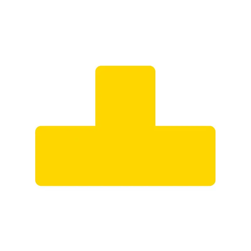 Envío Inmediato PACK 10 SÍMBOLOS ADHESIVOS TARIFOLD FORMA T - Amarillo