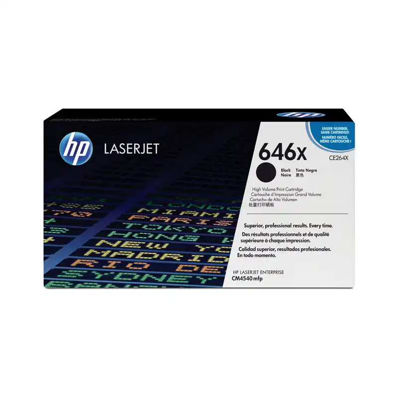 CARTUCHO DE TÓNER ORIGINAL LASERJET HP 646X DE ALTA CAPACIDAD Auténtico