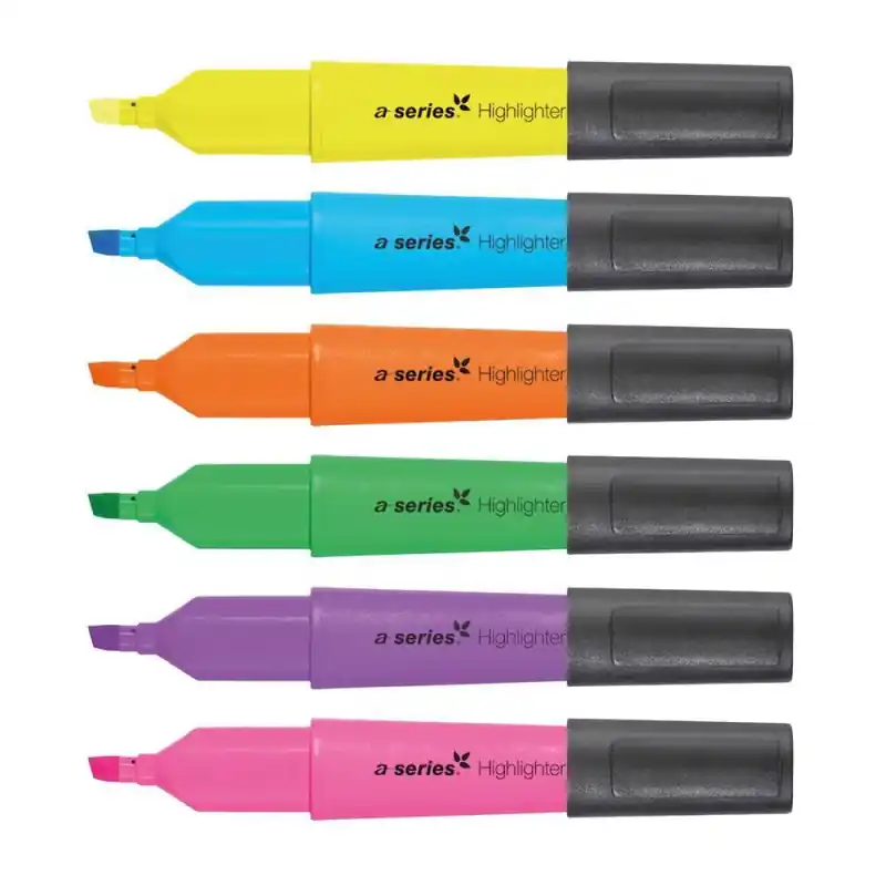 Oferta Flash PACK 6 MARCADORES FLUORESCENTES A-SERIES ECO