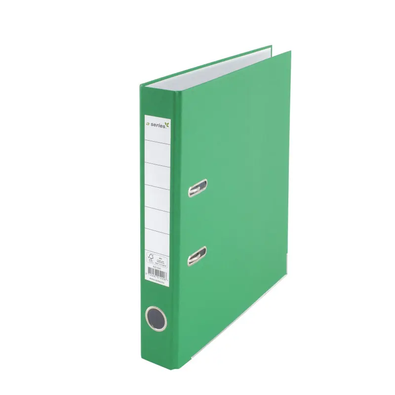 ARCHIVADOR DE PALANCA A-SERIES A4 50mm CARTÓN - Verde Popular