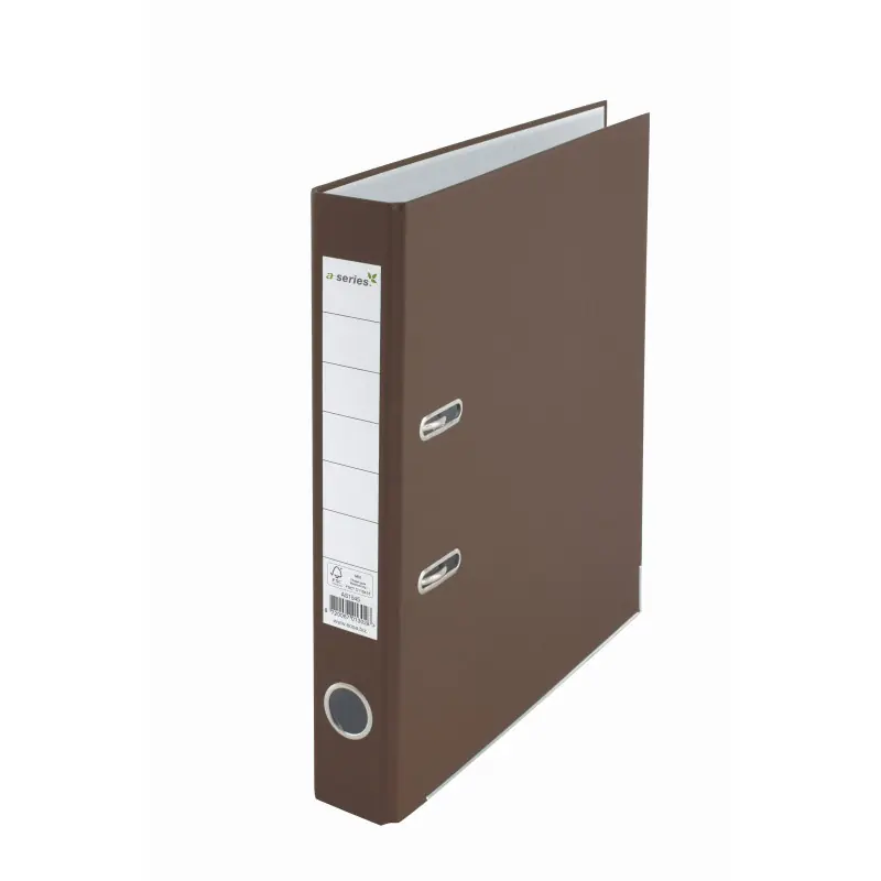 Promoción Exclusiva ARCHIVADOR DE PALANCA A-SERIES A4 50mm CARTÓN - Marrón