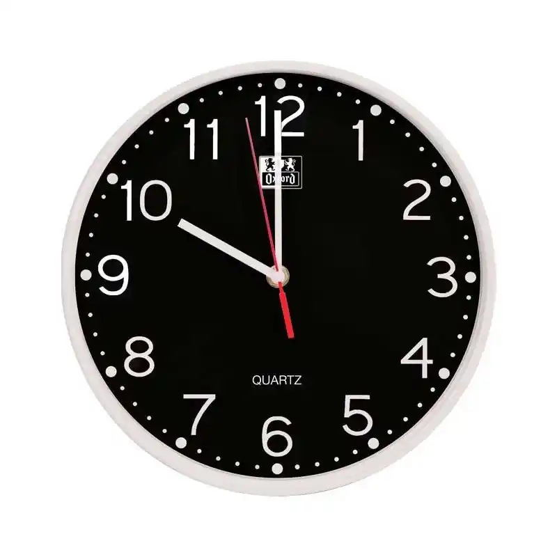 RELOJ DE PARED OXFORD "CALM" - Negro Nuevo Modelo