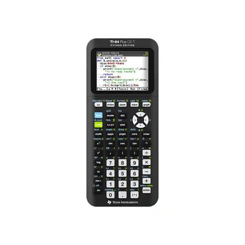 CALCULADORA GRÁFICA TEXAS INSTRUMENTS "TI-84 PLUS C-ET PYTHON EDITION" Moderno