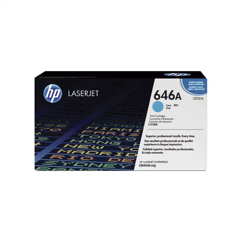 Tendencia CARTUCHO DE TÓNER ORIGINAL LASERJET HP 646A - Cian