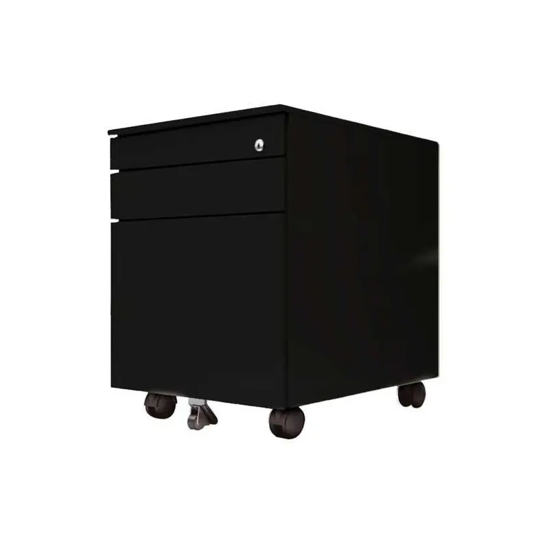 BUCK METÁLICO MÓVIL 2 CAJONES Y LAPICERO - Negro (RAL 9005) Precio De Fábrica