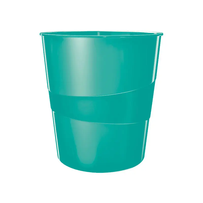 PAPELERA LEITZ WOW 15L - Azul turquesa Auténtico