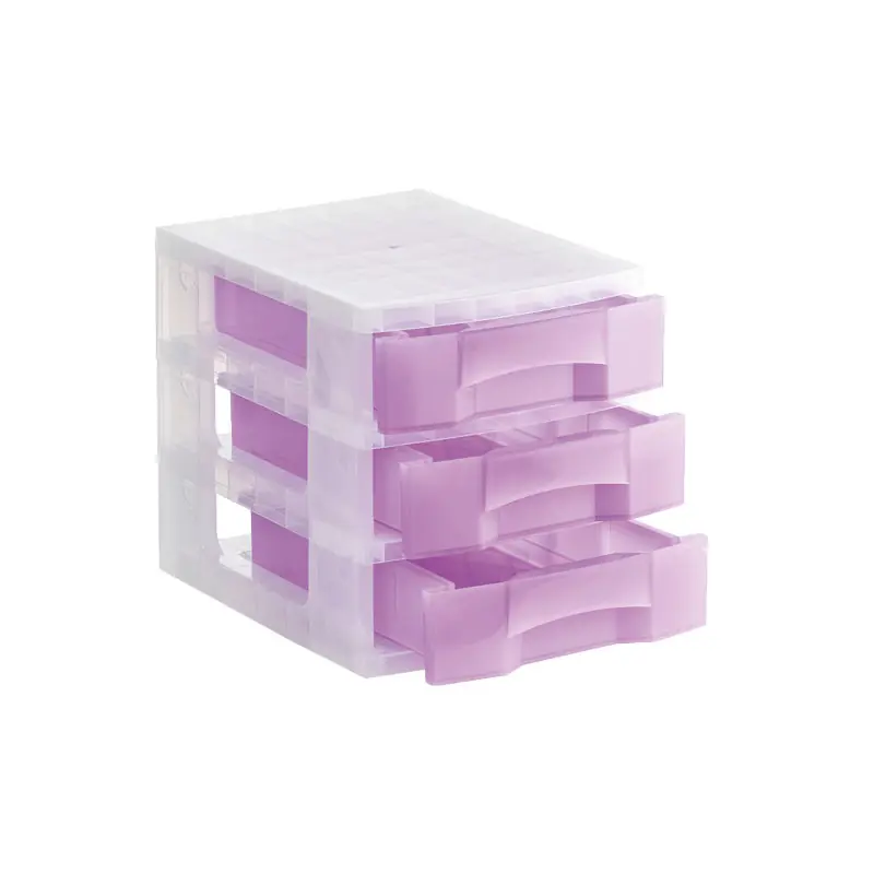 Tendencia TORRE DE ALMACENAJE ARCHIVO 2000 3 CAJONES - Violeta malva