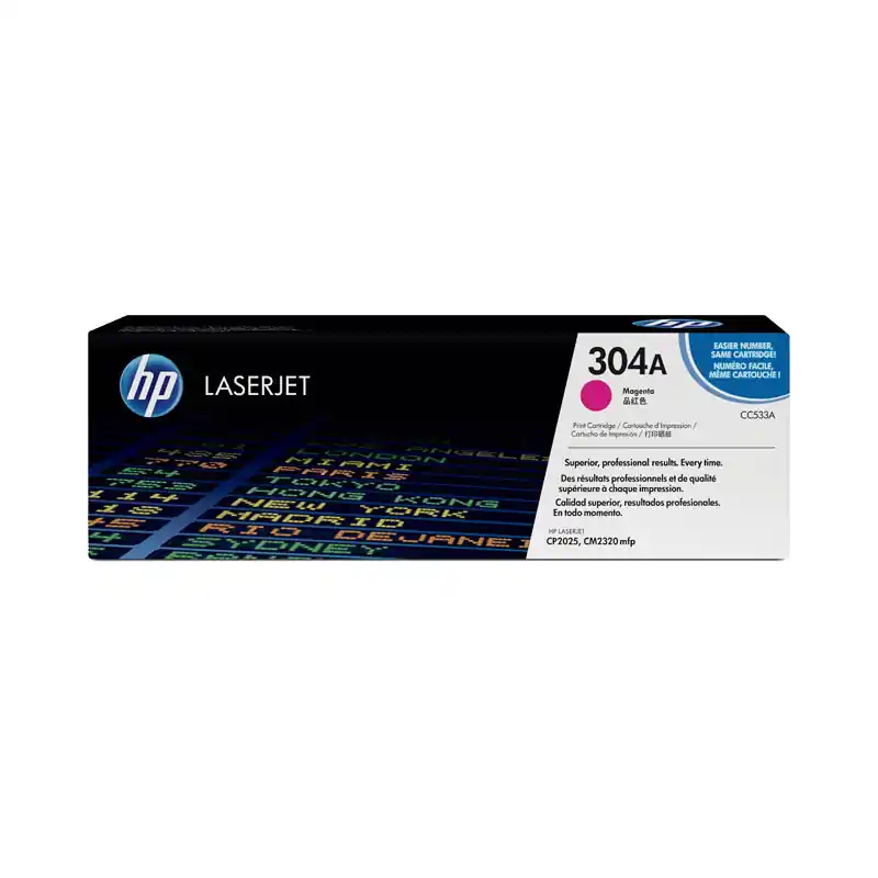 CARTUCHO DE TÓNER ORIGINAL LASERJET HP 304A - Magenta Súper Precio