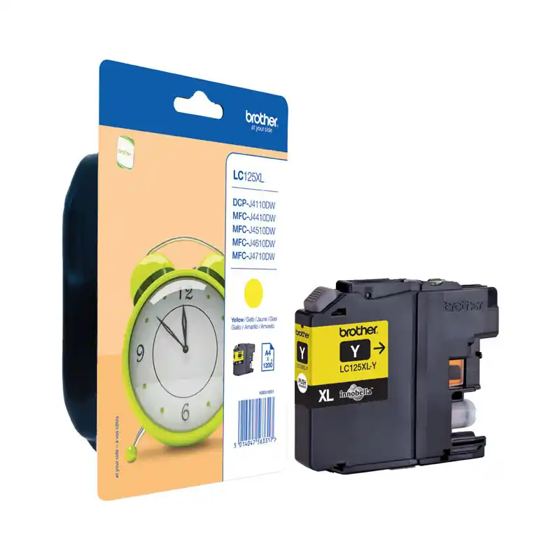 Artesanal INKJET ORIGINAL BROTHER LC125XL - Amarillo XL