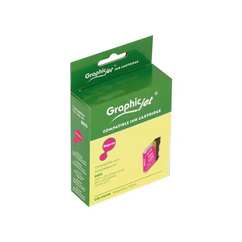 Certificado INKJET GRAPHICJET BROTHER LC985 - Magenta
