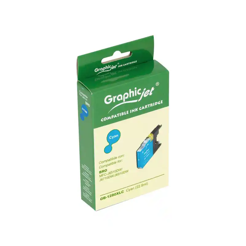 Garantía Incluida INKJET GRAPHICJET BROTHER LC1280XL - Cian