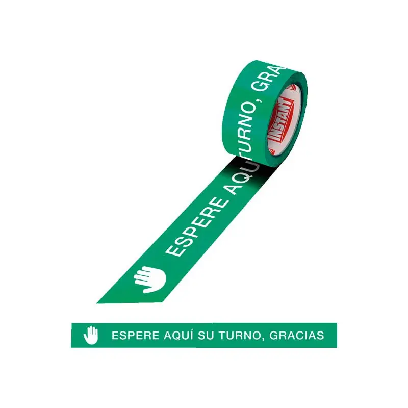 Mejor Precio CINTA ADHESIVA INSTANT "ESPERE AQUÍ SU TURNO, GRACIAS"