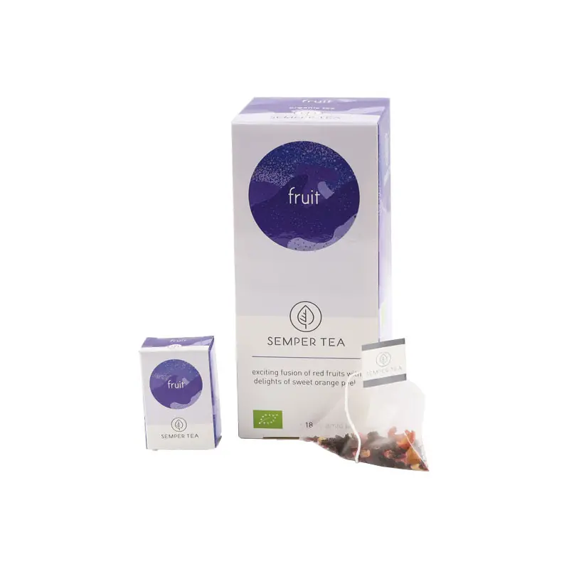 CAJA 18 BOLSITA PIRAMIDAL TÉ SEMPER TEA "FRUIT" Disponible Ahora