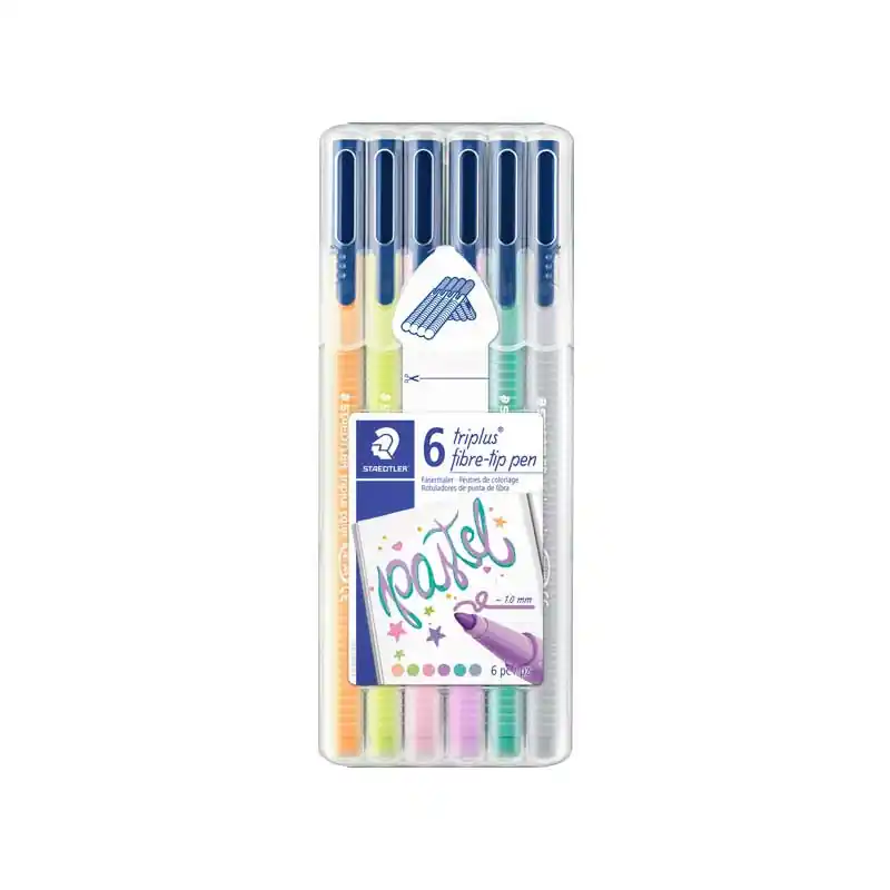 ESTUCHE 6 ROTULADORES STAEDTLER TRIPLUS COLOURS 323 PASTEL Bestseller