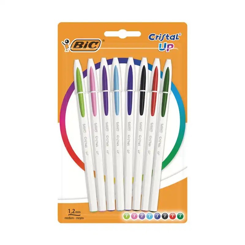 Compra Ahora BLÍSTER 8 BOLÍGRAFOS BIC CRISTAL UP