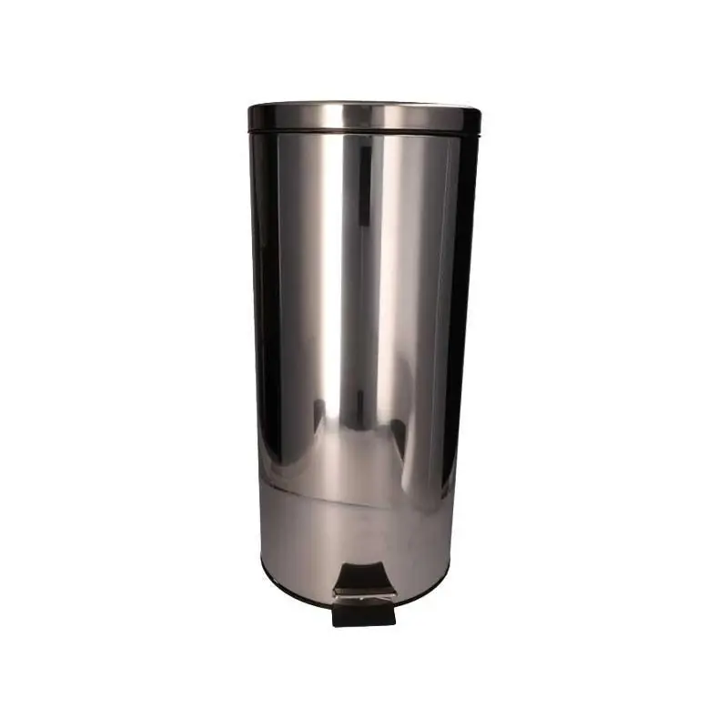 PAPELERA DE ACERO INOXIDABLE CON PEDAL 30L Devolución Gratuita