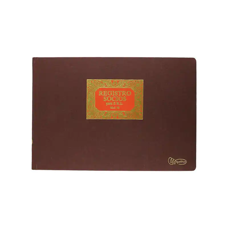 LIBRO CONTABLE 100h MIQUEL RIUS "SOCIOS SRL" Auténtico